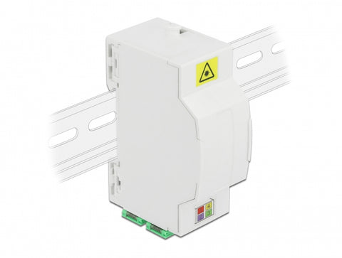 DeLOCK Optical Fiber Connection Box for DIN Rail 4 x SC Simplex or LC Duplex