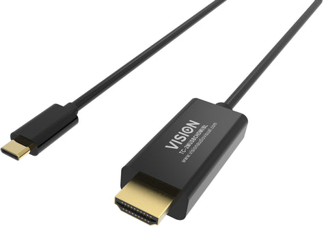 Vision TC-2MUSBCHDMI-BL 2 m USB Type-C HDMI Type A (Standard) Black