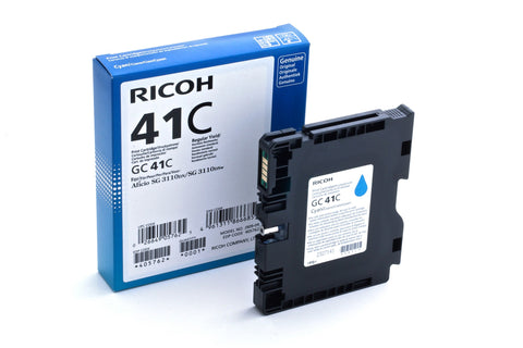 Ricoh 405762/GC-41C Gel cartridge cyan, 2.2K pages ISO/IEC 24711 for Ricoh Aficio SG 3100