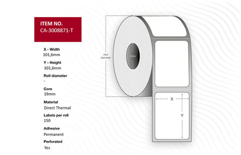 Capture CA-3008871-T printer label