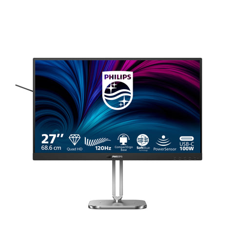 Philips 27B2U4601/00 computer monitor 68.6 cm (27") 2560 x 1440 pixels Quad HD LCD Grey
