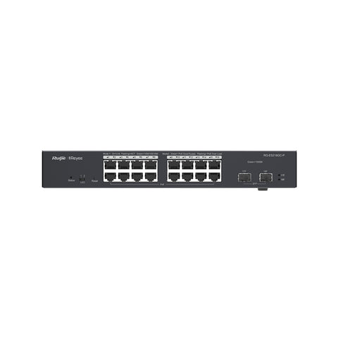 Ruijie Networks RG-ES218GC-P network switch Managed L2 Gigabit Ethernet (10/100/1000) Power over Ethernet (PoE) Black