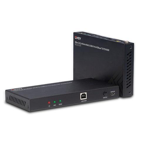 Lindy 100m Cat.6 HDMI 4K60 HDBaseT KVM Extender