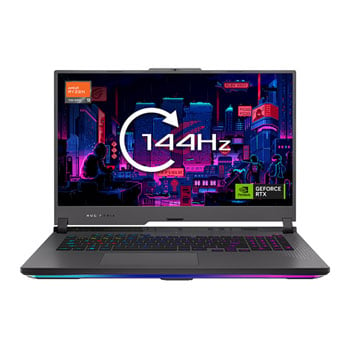 ASUS ROG Strix G17 G713PV-HX048W Laptop 43.9 cm (17.3") Full HD AMD Ryzen™ 9 7845HX 16 GB DDR5-SDRAM 1 TB SSD NVIDIA GeForce RTX 4060 Wi-Fi 6E (802.11ax) Windows 11 Home Black, Grey