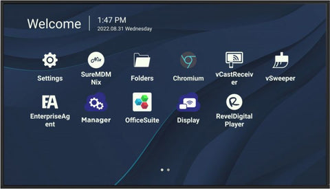 Viewsonic CDE7530 Signage Display 190.5 cm (75") Wi-Fi 450 cd/m² 4K Ultra HD Black Touchscreen Built-in processor Android 11