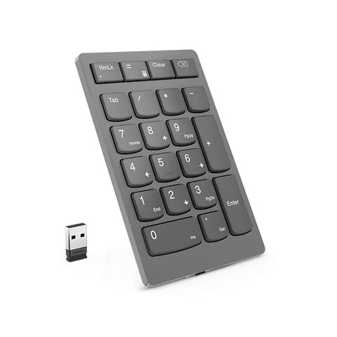 Lenovo Go Wireless numeric keypad Universal Bluetooth/USB/RF Wireless Grey