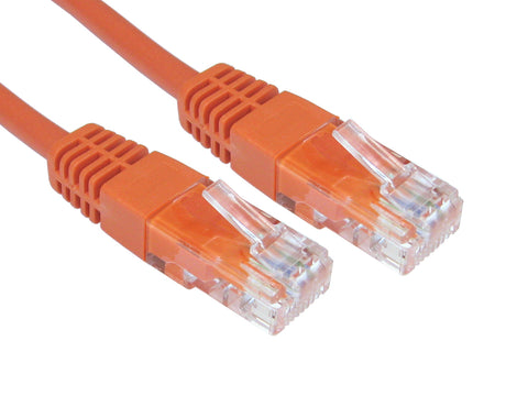 Cables Direct UTP CAT5e 4m networking cable Orange U/UTP (UTP)