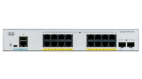 Cisco Catalyst C1000-16P-E-2G-L network switch Managed L2 Gigabit Ethernet (10/100/1000) Power over Ethernet (PoE) Grey