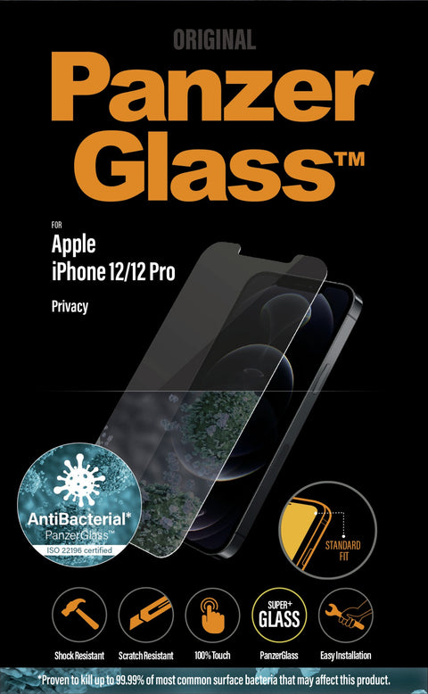 PanzerGlass ™ Privacy Screen Protector Apple iPhone 12 | 12 Pro | Standard Fit