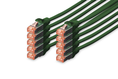 Digitus CAT 6 S/FTP patch cord, 10 units