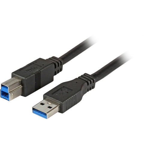 EFB Elektronik 1.8m USB 3.0 A/B USB cable USB 3.2 Gen 1 (3.1 Gen 1) USB A USB B Black