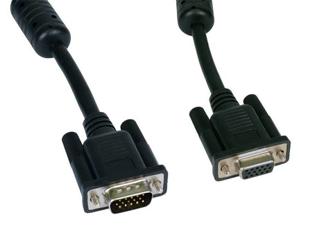 Cables Direct SVGA Extension VGA cable 1 m VGA (D-Sub) Black