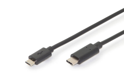 Digitus USB Type-C™ connection cable, Type-C™ to micro B, Ver. USB 2.0