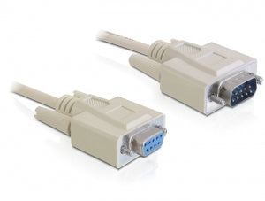 DeLOCK Sub-D9 5m serial cable Beige