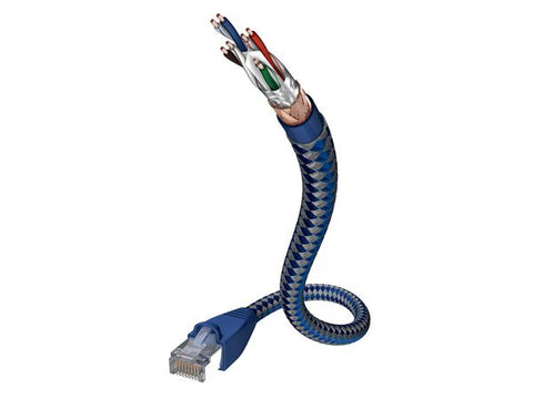 Inakustik 00480303 networking cable Blue, Silver 3 m Cat6 SF/UTP (S-FTP)