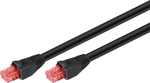 Wentronic 55436 networking cable Black 40 m Cat6 U/UTP (UTP)