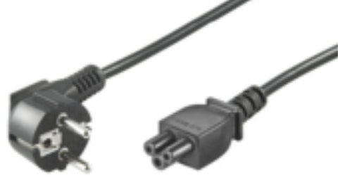 Microconnect PE010805 power cable Black 0.5 m CEE7/7 C5 coupler