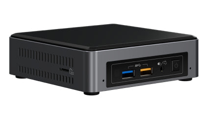 Intel BOXNUC7I5BNK PC/workstation barebone UCFF Black, Grey i5-7260U 2.2 GHz