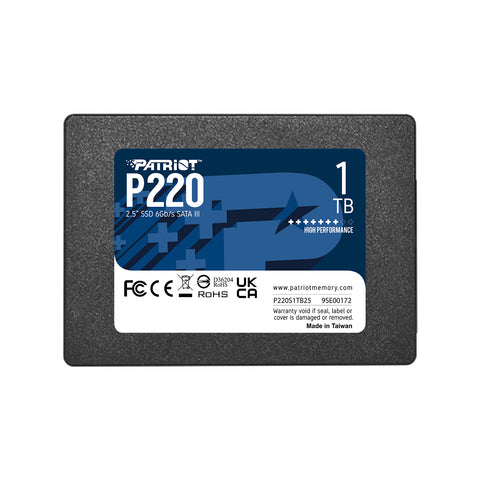 Patriot Memory P220 1TB 2.5" 1000 GB Serial ATA III