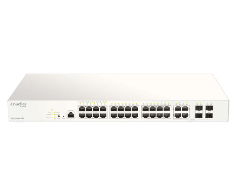 D-Link DBS-2000-28P/E network switch Managed L2 Gigabit Ethernet (10/100/1000) Power over Ethernet (PoE) Grey