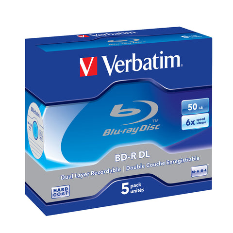 Verbatim 43748 blank Blu-Ray disc BD-R 50 GB 5 pc(s)