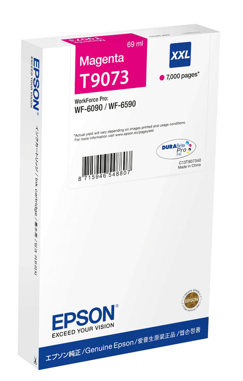 Epson C13T907340/T9073 Ink cartridge magenta XXL, 7K pages 69ml for Epson WF 6090