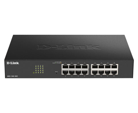 D-Link DGS-1100-24PV2 Managed L2 Gigabit Ethernet (10/100/1000) Power over Ethernet (PoE) Black