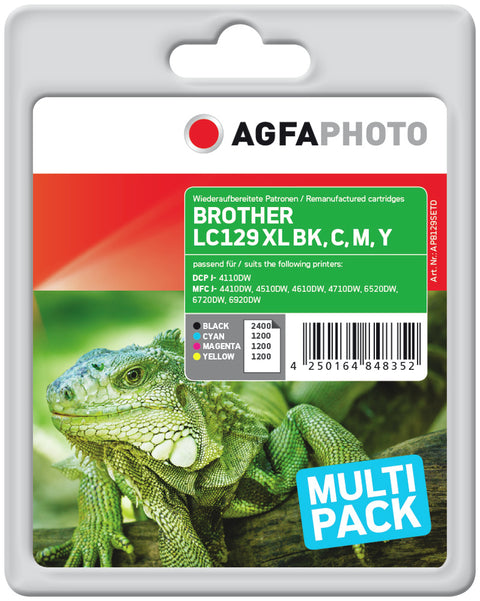 AgfaPhoto APB129SETD ink cartridge Black, Cyan, Magenta, Yellow