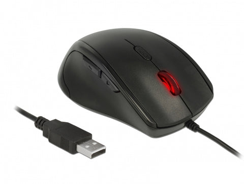 DeLOCK 12548 mouse USB Type-A Optical 2400 DPI Left-hand