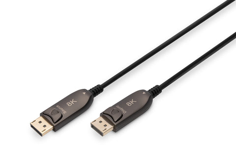 Digitus DisplayPort™ AOC Hybrid Fiber Optic Cable, UHD 8K, 10 m