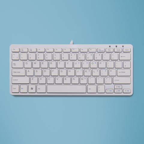 R-Go Tools Compact R-Go ergonomic keyboard, QWERTY (UK), wired, white