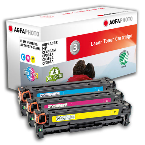 AgfaPhoto APTHPCF440AME toner cartridge Cyan, Magenta, Yellow 3 pc(s)