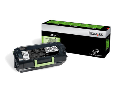 Lexmark 52D2H0E/522H Toner-kit black return program Project, 25K pages for Lexmark MS 810/811