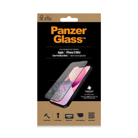 PanzerGlass ™ Screen Protector Apple iPhone 13 Mini | Edge-to-Edge