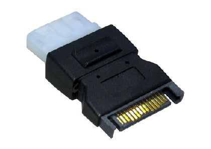 Cables Direct RB-413 cable gender changer 4 Pin 15 pin Black