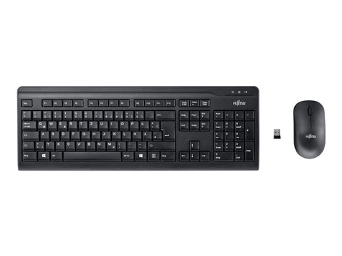 Fujitsu LX410 keyboard RF Wireless QWERTZ German Black