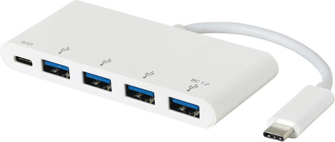 eSTUFF USB-C Charging hub USB 3.2 Gen 1 (3.1 Gen 1) Type-C 5000 Mbit/s White