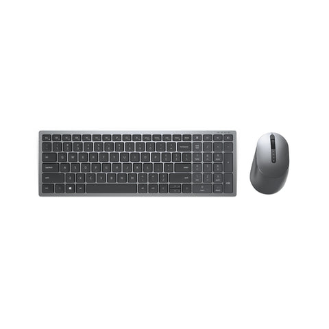 DELL KM7120W keyboard Mouse included RF Wireless + Bluetooth AZERTY French Grey, Titanium