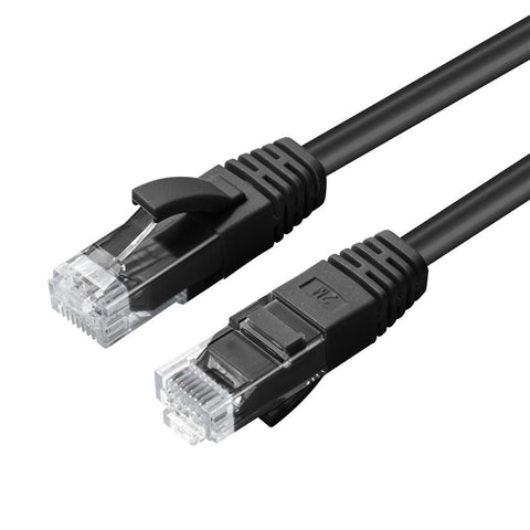 Microconnect MC-UTP6A02S networking cable Black 2 m Cat6a U/UTP (UTP)