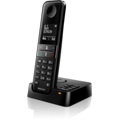 Philips D4751B DECT telephone Caller ID Black