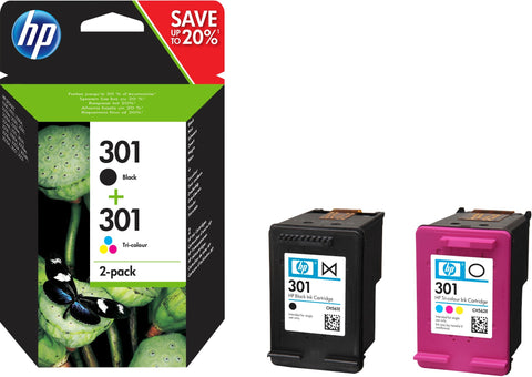 HP N9J72AE/301 Printhead cartridge multi pack black + color 170pg + 150pg Pack=2 for HP DeskJet 1000/1010/Envy 5530/OfficeJet 4630
