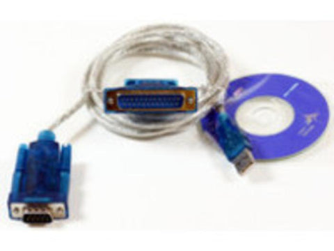 Microconnect USBADB25 serial cable Transparent 1.8 m USB DB9