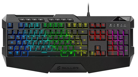 Sharkoon SKILLER SGK4 keyboard USB QWERTZ German Black