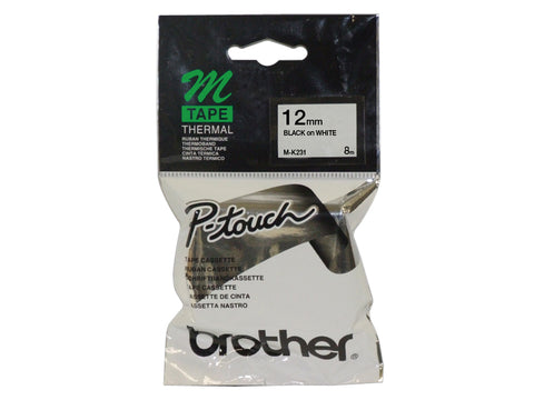 Brother MK-231BZ DirectLabel black on white 12mm x 8m for Brother P-Touch M 9-12mm