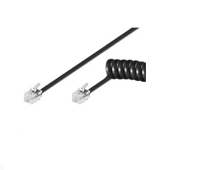 Microconnect RJ10-RJ10, 2m Black