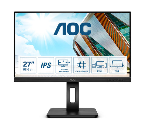 AOC P2 27P2C LED display 68.6 cm (27") 1920 x 1080 pixels Full HD Black