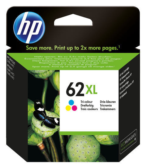 HP C2P07AE/62XL Printhead cartridge color high-capacity, 415 pages ISO/IEC 24711 for HP Envy 5640