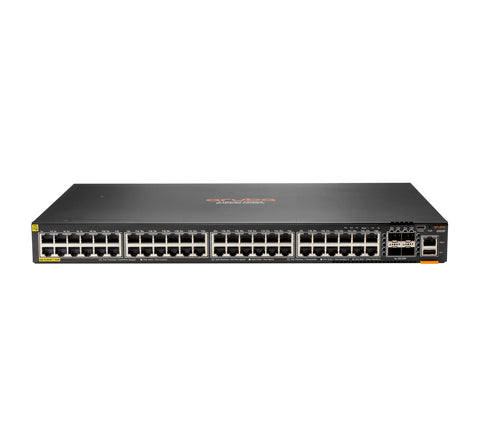 Aruba 6200F 48G Class4 PoE 4SFP+ 370W Managed L3 Gigabit Ethernet (10/100/1000) Power over Ethernet (PoE) 1U Black