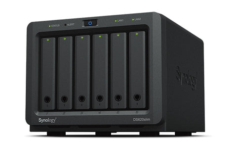 Synology DiskStation DS620SLIM NAS/storage server Desktop Ethernet LAN Black J3355