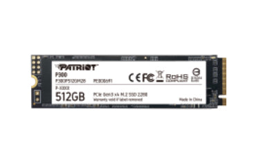 Patriot Memory P300P512GM28 internal solid state drive M.2 512 GB PCI Express NVMe